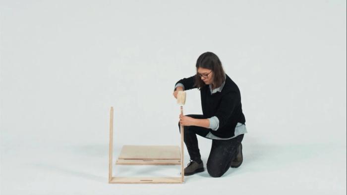 Image: Youtube, Uploaded by: Dezeen "Studio Bark's flat-pack U-build system lets anyone self-build"