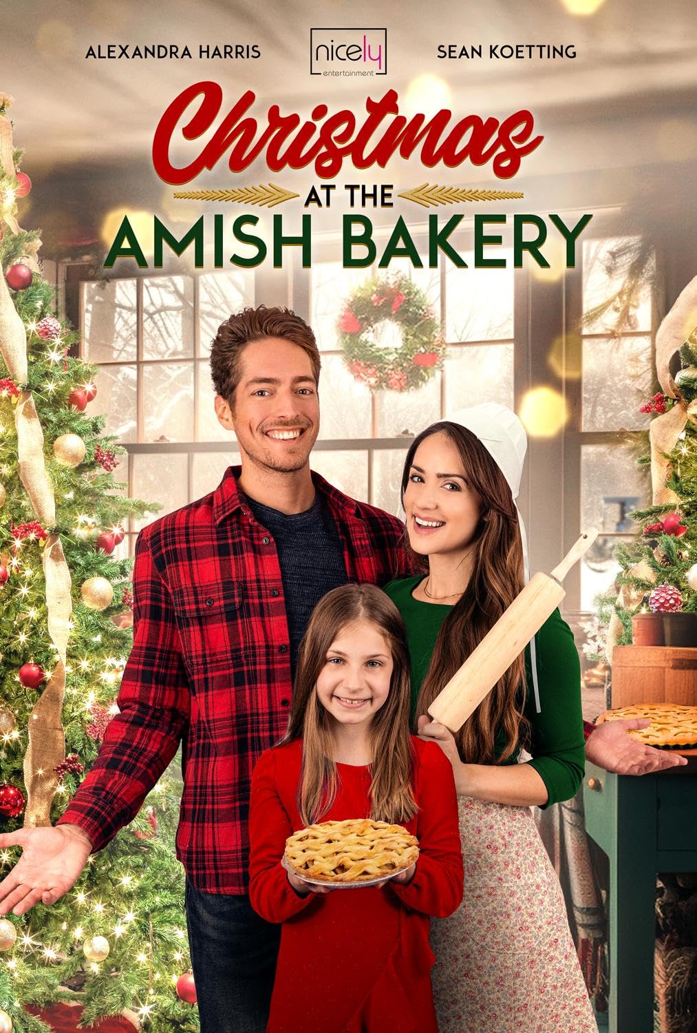 Movie poster for "Christmas at the Amish Bakery"
