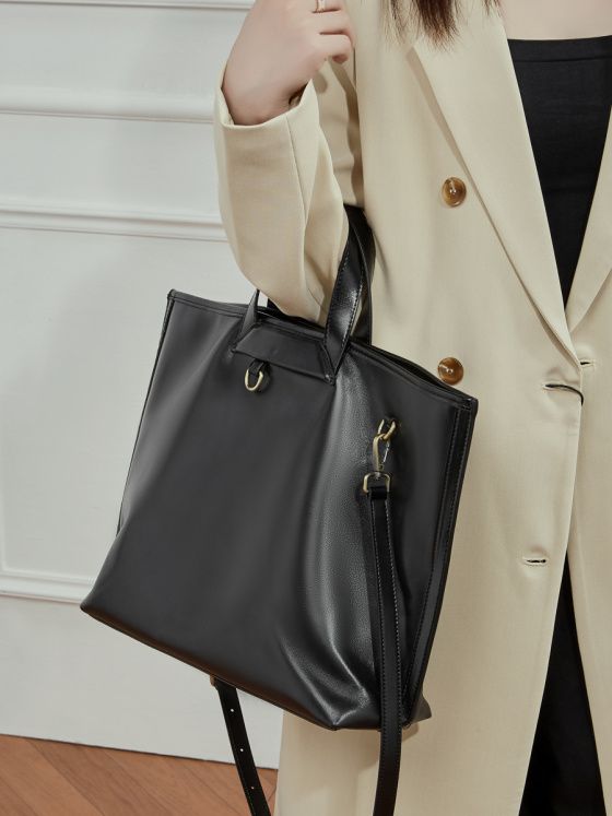 Elova Handcrafted Genuine Leather Crossbody Bag in Black - E764 view 5