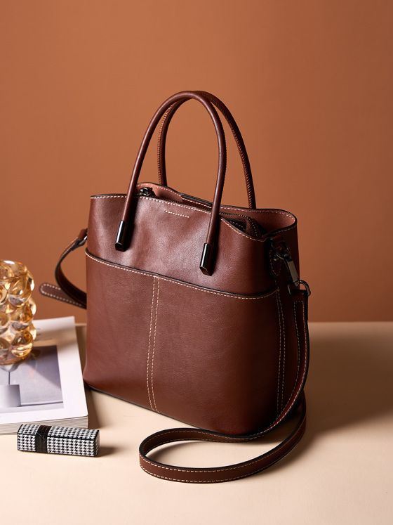 Elova Handcrafted Genuine Leather Crossbody Bag in Black - E245 view 6