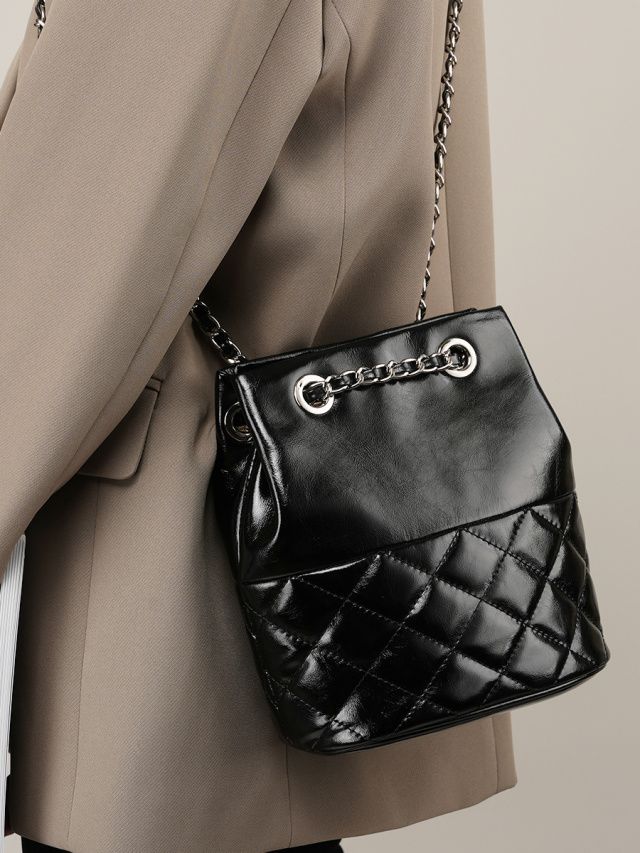 Elova Handcrafted Genuine Leather Crossbody Bag in Black - E338 view 8