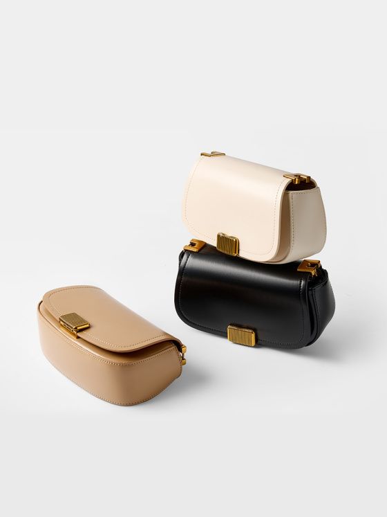 Elova Handcrafted Genuine Leather Crossbody Bag in Black - E290 view 5