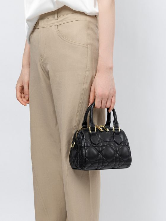 Elova Handcrafted Genuine Leather Bag in Black - E700 view 4