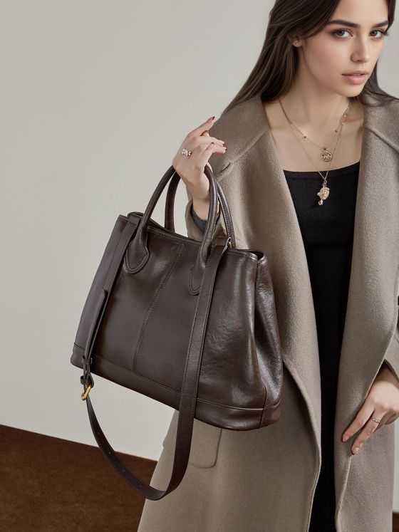 Elova Handcrafted Genuine Leather Crossbody Bag in Black - E803 view 3