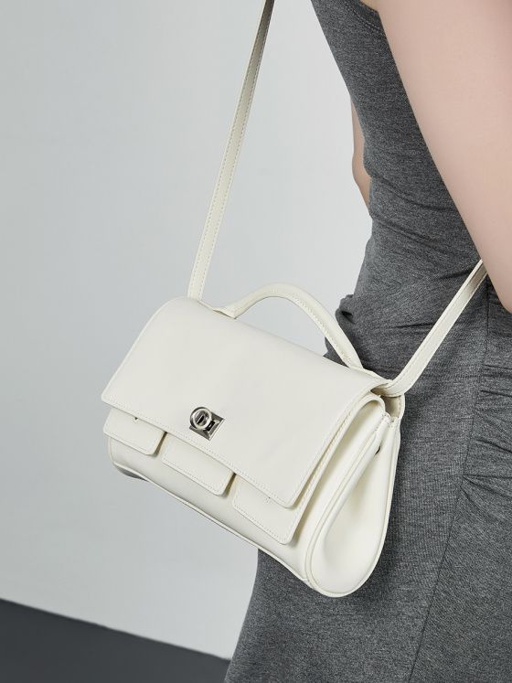 Elova Handcrafted Genuine Leather Crossbody Bag in Black - E722 view 3