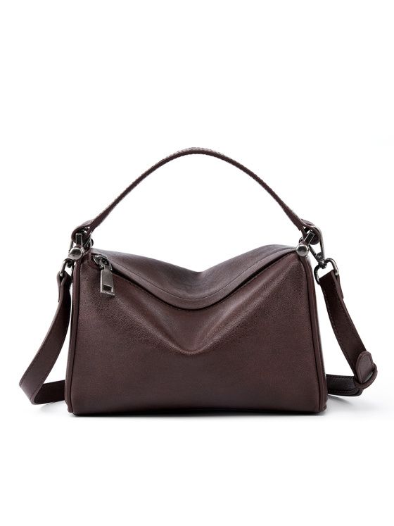 Elova Handcrafted Genuine Leather Crossbody Bag in Black - E186 view 7