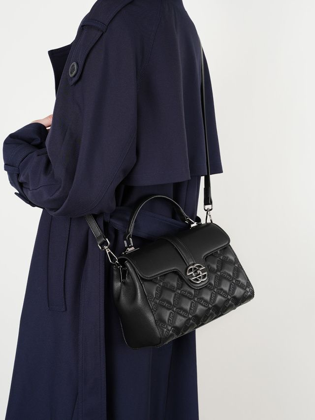 Elova Handcrafted Genuine Leather Crossbody Bag in Black - E249 view 7