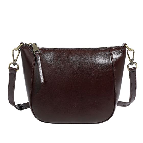 Elova Handcrafted Genuine Leather Crossbody Bag in White - E194 view 5