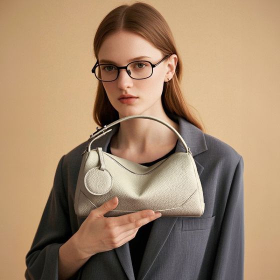 Elova Handcrafted Genuine Leather Crossbody Bag in Black - E583 view 2