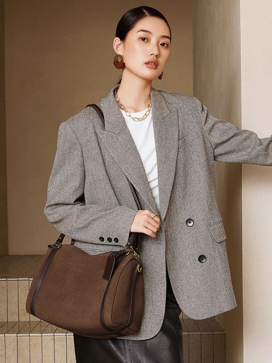 Elova Handcrafted Genuine Leather Crossbody Bag in Brown - E738 view 2