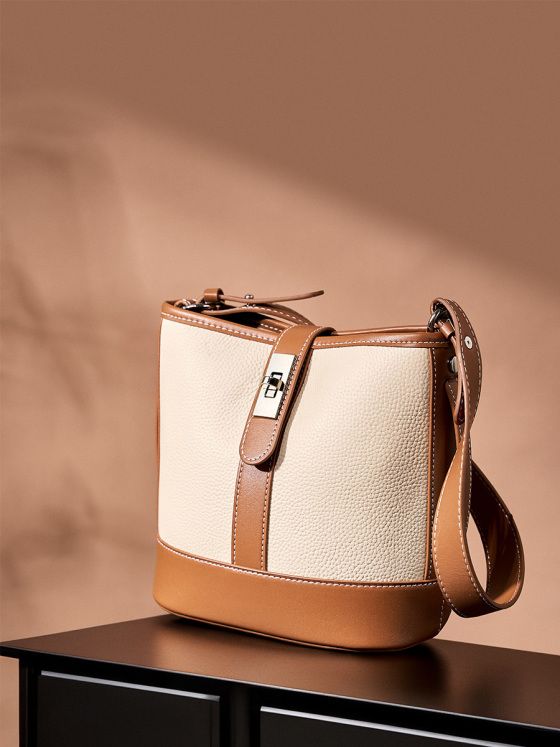 Elova Handcrafted Genuine Leather Crossbody Bag in White - E381 view 6