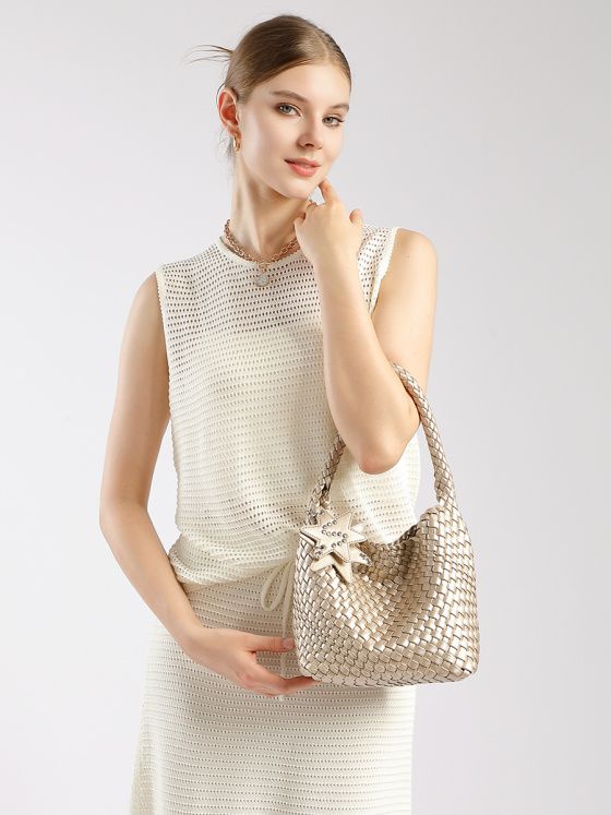 Elova Handcrafted Genuine Leather Tote Bag in Blue - E717 view 2