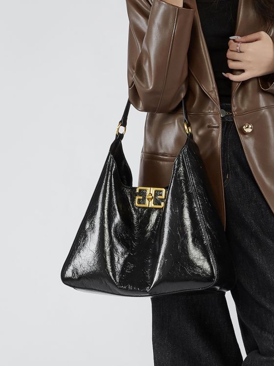 Elova Handcrafted Genuine Leather Tote Bag in Black - E477 view 5