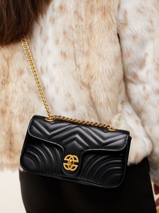 Elova Handcrafted Genuine Leather Crossbody Bag in Black - E201 view 4