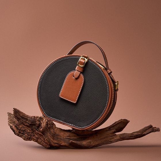 Elova Handcrafted Genuine Leather Bag in Black - E353 view 6