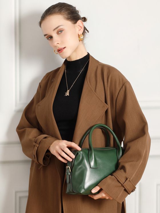 Elova Handcrafted Genuine Leather Crossbody Bag in Black - E749 view 8