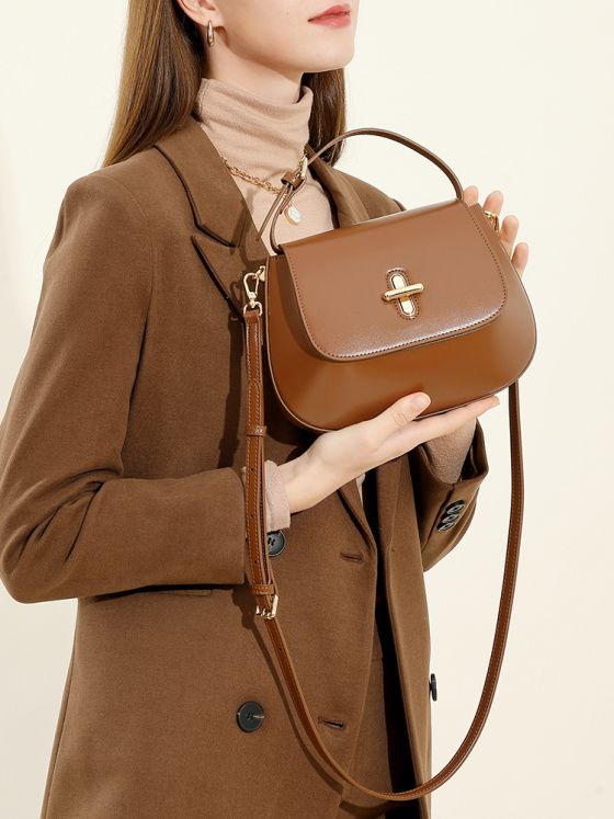 Elova Handcrafted Genuine Leather Bag in Black - E582 view 4