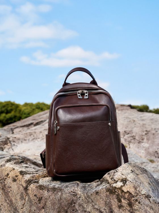 Elova Handcrafted Genuine Leather Bag in Black - E615 view 4