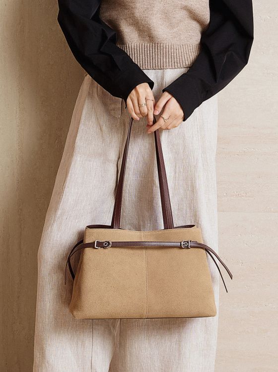 Elova Handcrafted Genuine Leather Crossbody Bag in Brown - E736 view 6