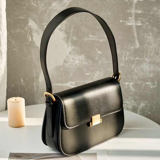 Elova Handcrafted Genuine Leather 1 Crossbody Bag in Black - E164 view 6