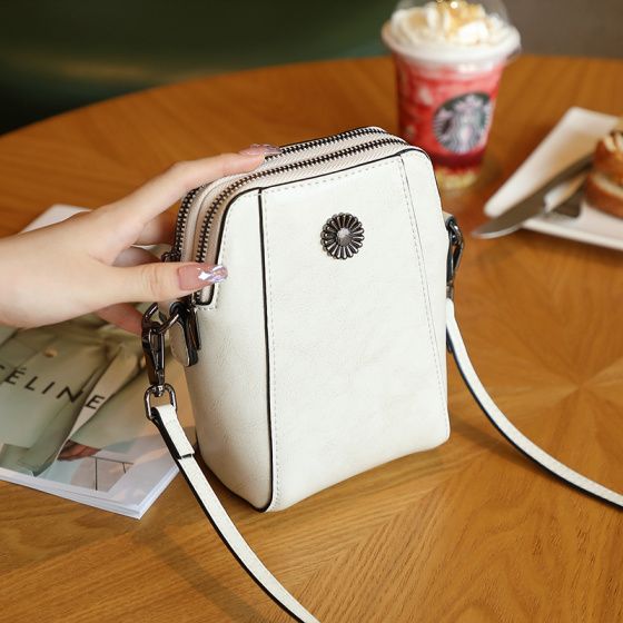 Elova Handcrafted Genuine Leather Crossbody Bag in Black - E324 view 6