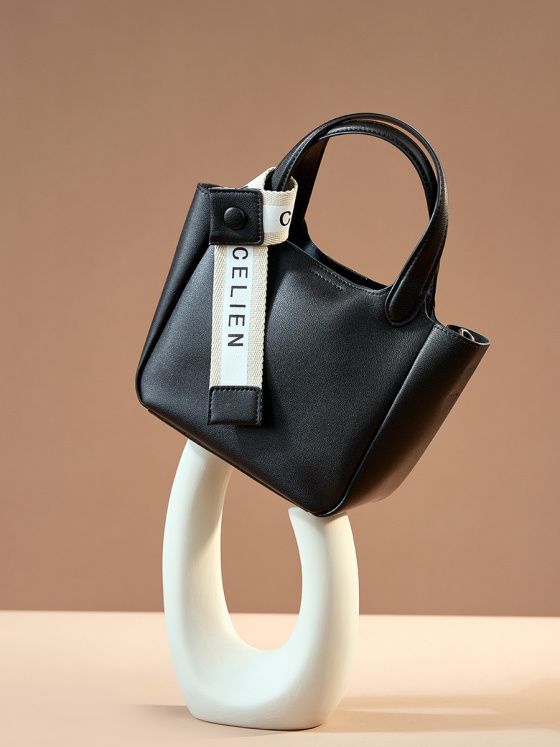 Elova Handcrafted Genuine Leather Crossbody Bag in Black - E285 view 5