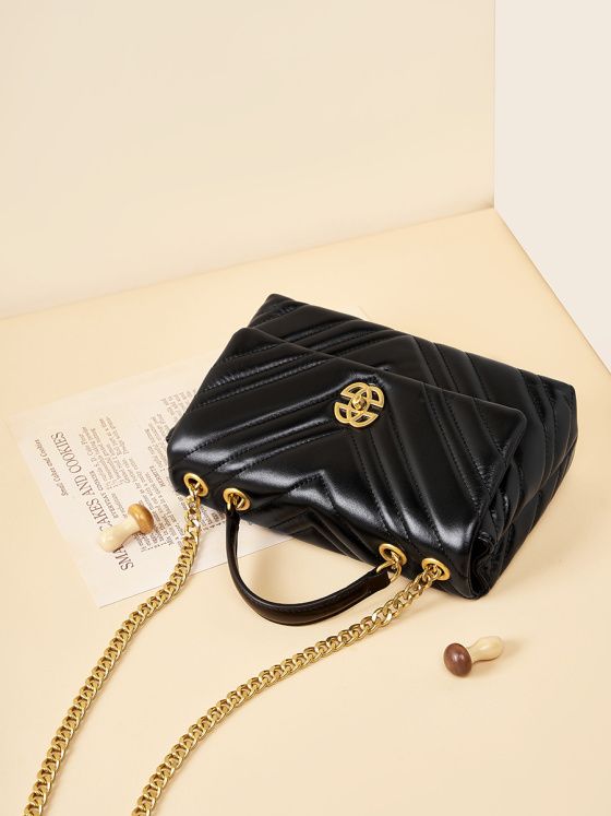 Elova Handcrafted Genuine Leather Crossbody Bag in Black - E269 view 5