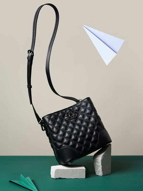 Elova Handcrafted Genuine Leather Crossbody Bag in Black - E220 view 5