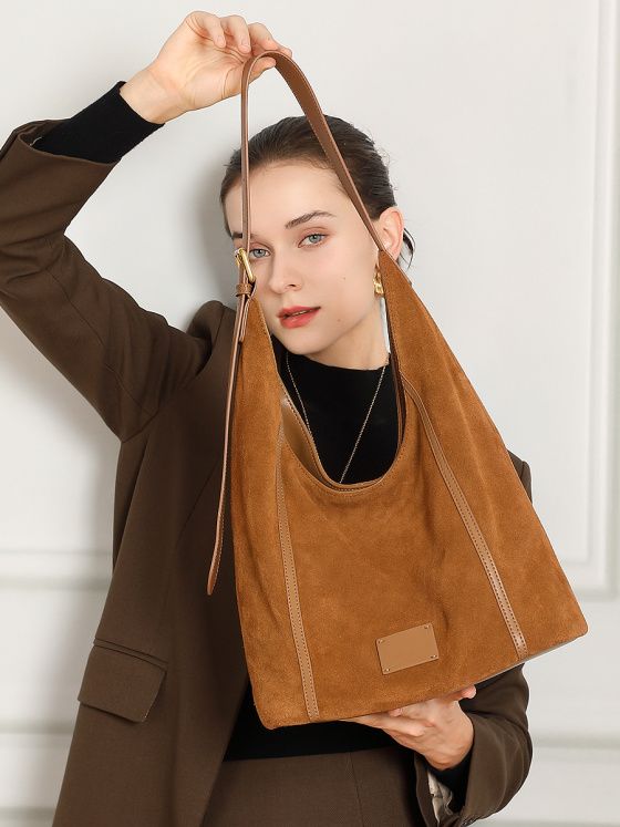 Elova Handcrafted Genuine Leather Crossbody Bag in Brown - E752