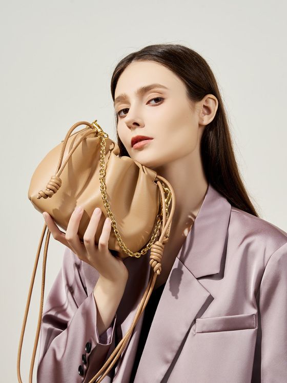 Elova Handcrafted Genuine Leather Crossbody Bag in White - E387 view 3