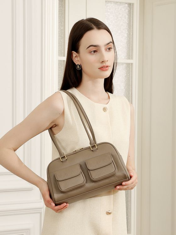 Elova Handcrafted Genuine Leather Bag in Black - E682 view 3