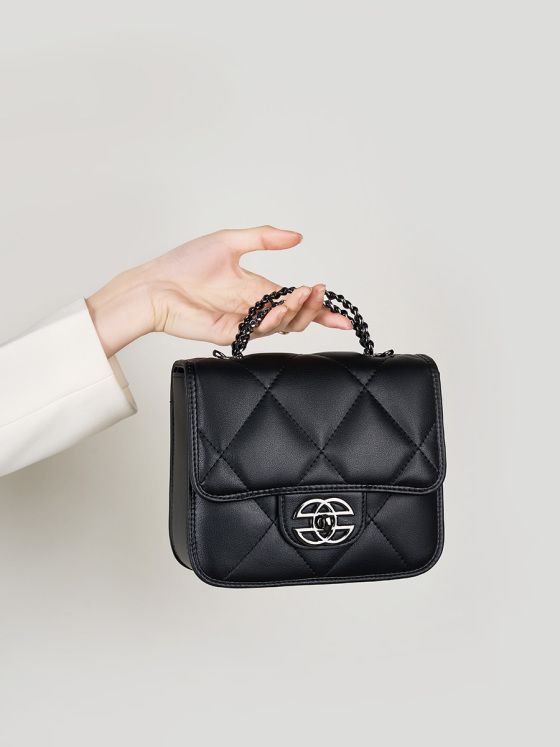 Elova Handcrafted Genuine Leather Crossbody Bag in Black - E230 view 4