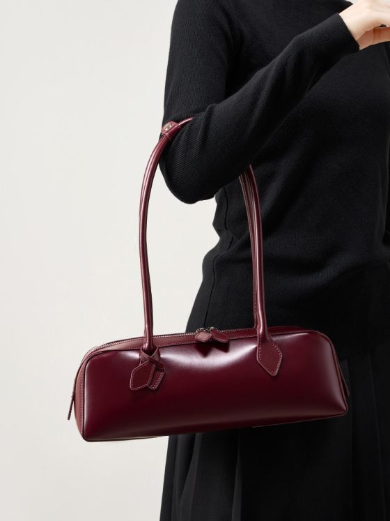 Elova Handcrafted Genuine Leather Bag in Black - E545 view 2