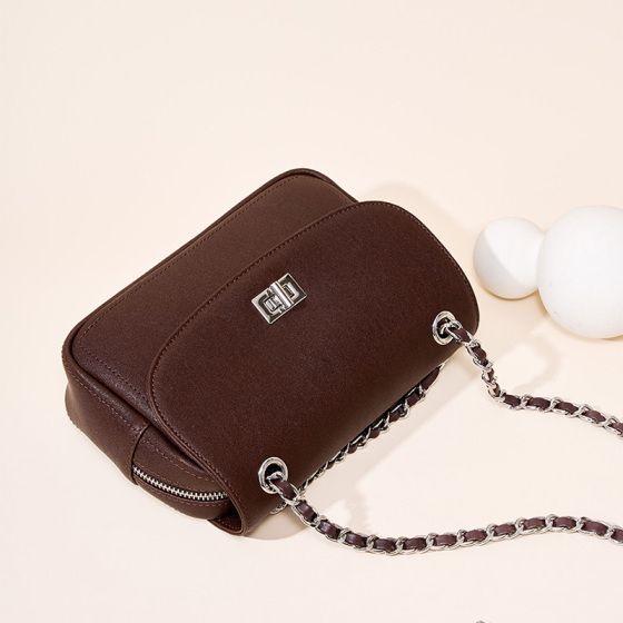 Elova Handcrafted Genuine Leather Crossbody Bag in White - E400 view 3