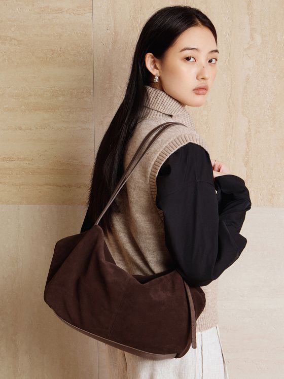 Elova Handcrafted Genuine Leather Tote Bag in Brown - E737
