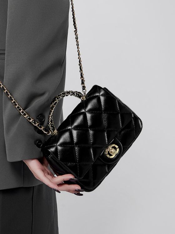 Elova Handcrafted Genuine Leather Crossbody Bag in Black - E541 view 4