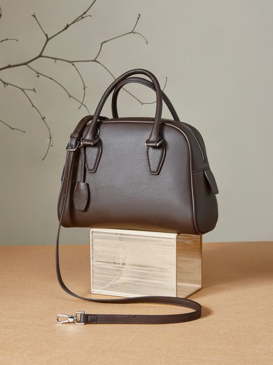 Elova Handcrafted Genuine Leather Bag in Black - E479 view 6