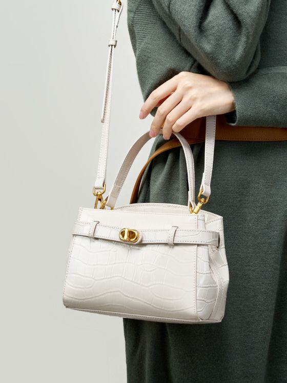 Elova Handcrafted Genuine Leather Bag in Black - E565 view 6