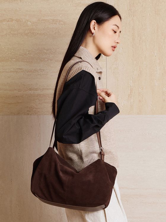 Elova Handcrafted Genuine Leather Tote Bag in Brown - E737 view 2