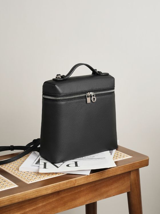 Elova Handcrafted Genuine Leather Piana Bag in Black - E266 view 6