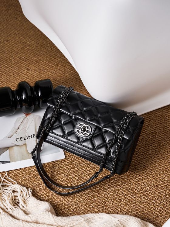 Elova Handcrafted Genuine Leather Crossbody Bag in Black - E241 view 4