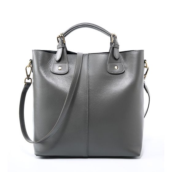 Elova Handcrafted Genuine Leather Bag in Black - E397 view 5