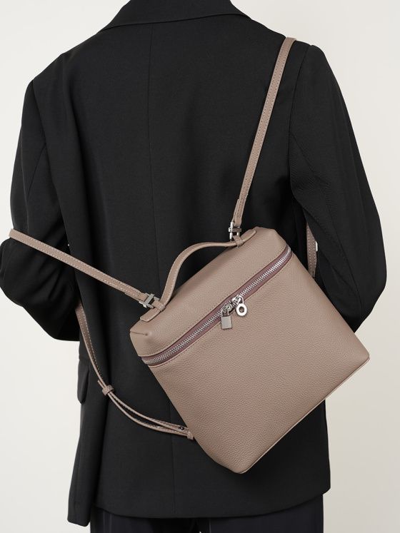 Elova Handcrafted Genuine Leather Piana Bag in Black - E266 view 3