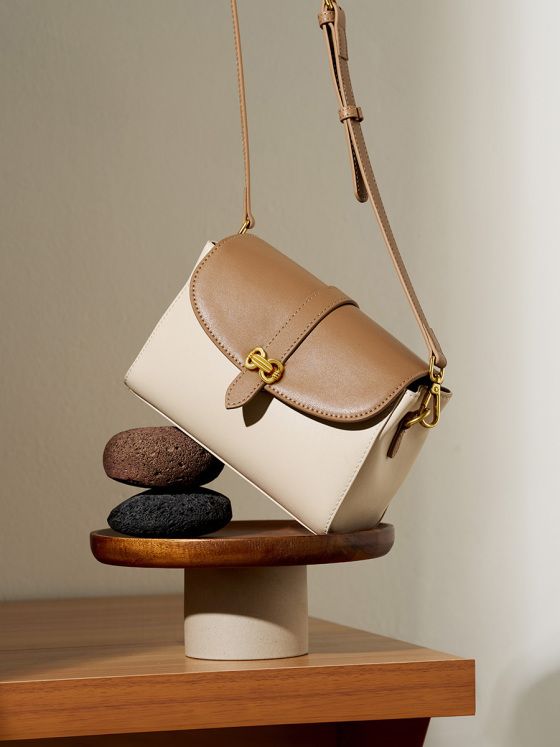 Elova Handcrafted Genuine Leather Crossbody Bag in White - E391 view 6