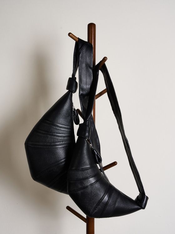 Elova Handcrafted Genuine Leather Crossbody Bag in Black - E403 view 6