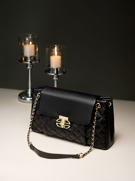 Elova Handcrafted Genuine Leather Crossbody Bag in Black - E226 view 4