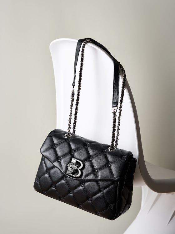 Elova Handcrafted Genuine Leather Crossbody Bag in Black - E204 view 7