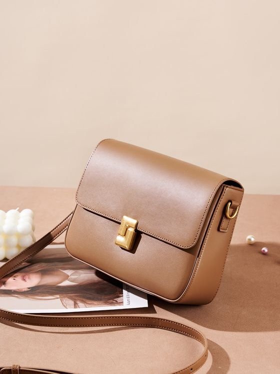 Elova Handcrafted Genuine Leather Crossbody Bag in Black - E185 view 6