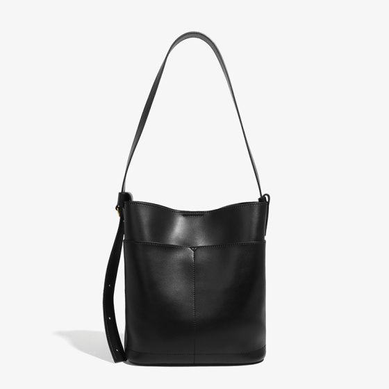 Elova Handcrafted Genuine Leather Crossbody Bag in Black - E193 view 6