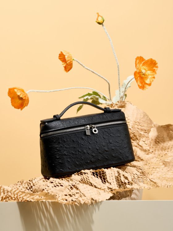 Elova Handcrafted Genuine Leather Crossbody Bag in Black - E460 view 6